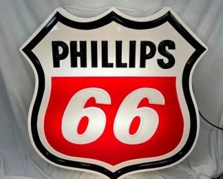 45IN LEXAN LIGHTUP PHILLIPS 66 SIGN