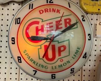 NICE 15IN CHEER UP DOUBLE BUBBLE CLOCK