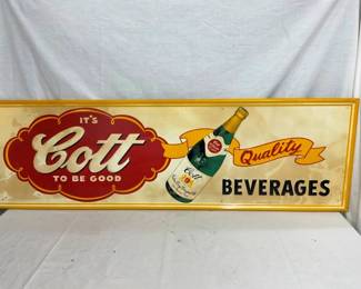 SST EMB. COTT BEVERAGES SIGN