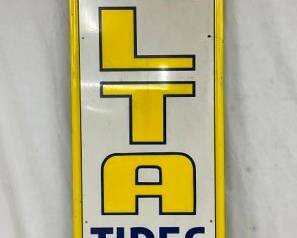 SST VERTICAL DELTA TIRES SIGN