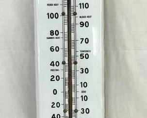 PORC. CARTER PAINT THERMOMETER