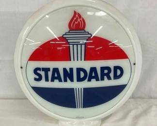 16IN STANDARD GLOBE W/MILKGLASS RING