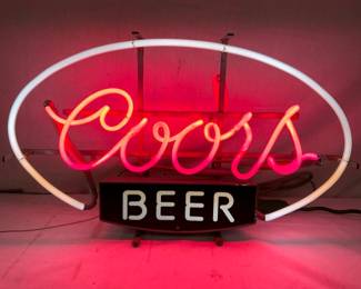 COORS BEER NEON SIGN
