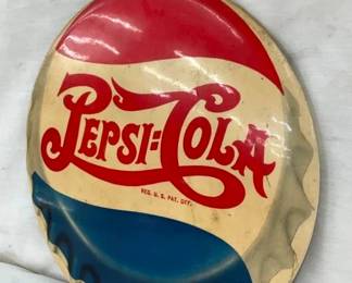 PEPSI COLA EASLE BACK COUNTER SIGN