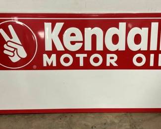 SST EMB. KENDALL MOTOR OIL W/ FRAME