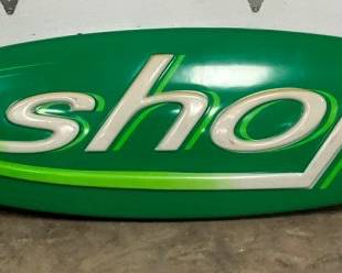 PLASTIC SHOP CAN SIGN