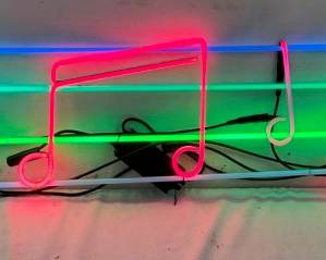 UNUSUAL MUSICAL NOTE NEON SIGN