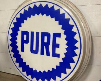 CLOSEUP VIEW PURE SIGN