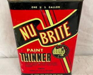 1G. NU BRITE PAINT THINNER CAN