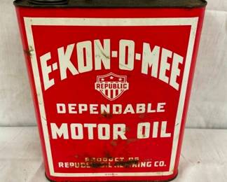 2G. E-KON-O-MEE MOTOR OIL CAN