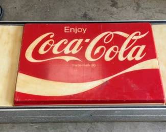 EMB. PLASTIC COCA-COLA LIGHTUP CAN SIGN