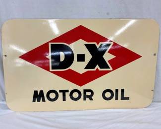DST D-X MOTOR OIL SIGN
