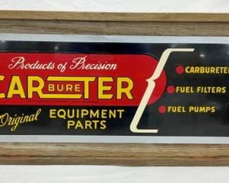 SST CARBURETER EQUIPMENT PARTS SIGN 