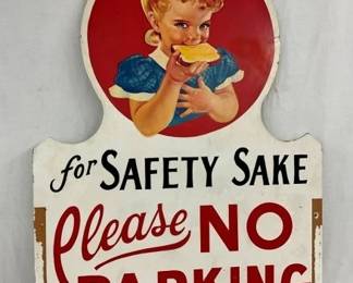 WOODEN DS SUNBEAM PARKING SIGN