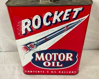 2G. ROCKET MOTOR OIL CAN W/ROCKET