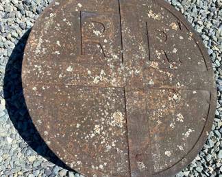 EMBOSSED RR CROSSING SIGN