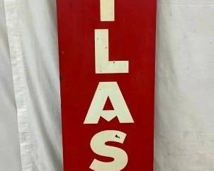 SST ATLAS TIRES VERTICAL SIGN