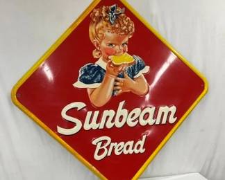 1955 SST EMB. SUNBEAM BREAD SIGN