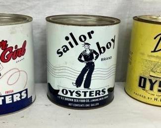 GROUP PHOTO OYSTER CANS