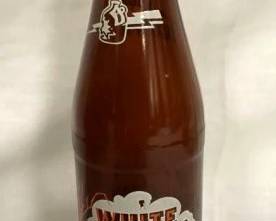RARE WHITE LIGHTNIN SODA BOTTLE 10 OZ