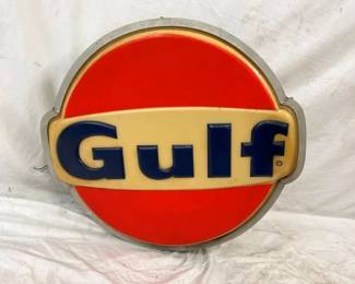 EMB. GULF DOG EAR CAN SIGN