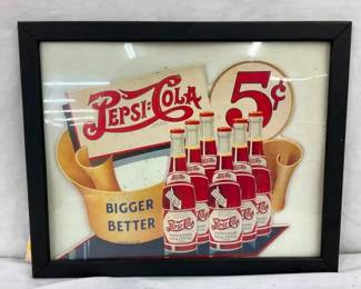 1991 PEPSI DOUBLE DOT FRAMED CB