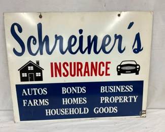SCHRIENERS INSURANCE SIGN