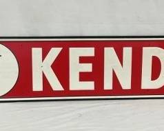 1956 SST EMB. KENDALL SIGN