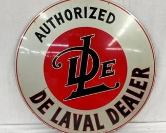 30" 1947 SST DE LAVAL DEALER SIGN
