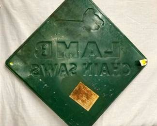 BACK VIEW EMB. LAMB SIGN