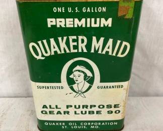 1G. QUAKER MAID GEAR LUBE CAN W/MAID