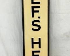 SST EMB. WOLFS HEAD VERTICAL SIGN