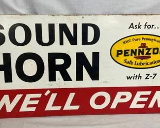 SST 1965 PENNZOIL SOUND HORN SIGN