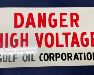 SSP GULF CORP HIGH VOLTAGE SIGN