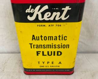 1G. DE KENT TRANSMISSION FLUID CAN