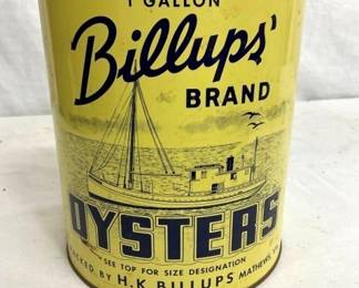 1G. BILLUPS OYSTER CAN