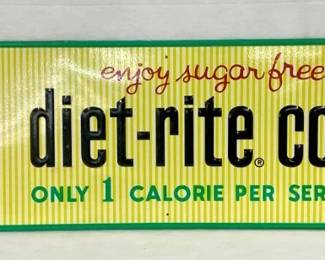 SST EMB. DIET RITE COLA SIGN