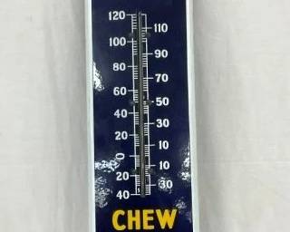 PORC. MAIL POUCH THERMOMETER