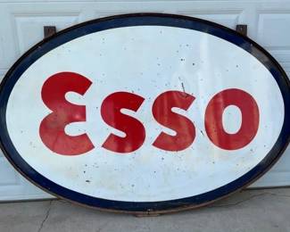DSP 1955 ESSO SIGN W/ BRACKET