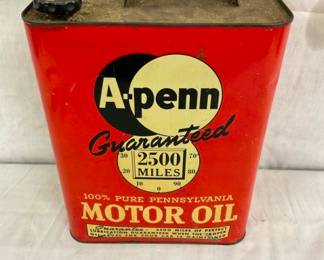 2G. A-PENN MOTOR OIL CAN