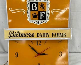 BILTMORE DAIRY FARMS CLOCK