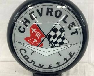 16IN. Chevrolet Corvette GAS PUMP GLOBE