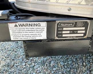 2007 HAULMARK MOTORCYCE TRAILER