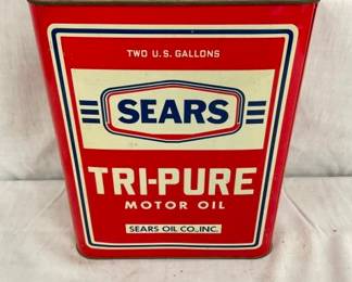 2G. SEARS MOTOR OIL TRI-PURE CAN