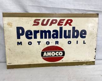 AMOCO SUPER PERMALUBE SIGN