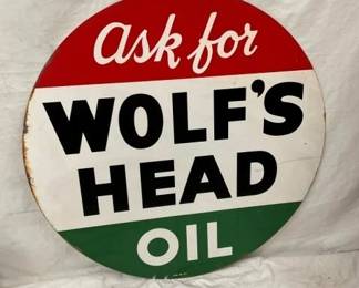 DSP 36IN 1957 WOLFS HEAD SIGN