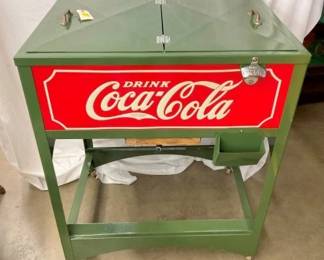 COCA COLA DOUBLE LIFT TOP CHEST