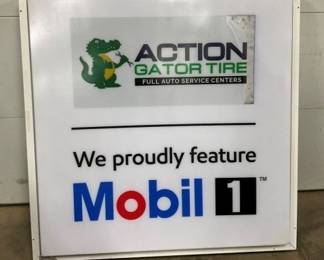 PLASTIC MOBIL ONE LIGHT UP CAN SIGN