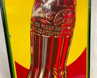SST VERTICAL SOLD HERE COKE SIGN