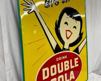 NICE UNUSUAL DOUBLE COLA SIGN
